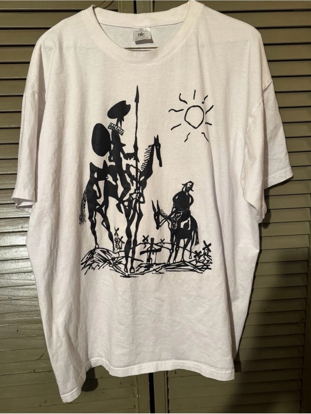 Picasso Succession T-shirt Reads XXL fits More Like XL White -T B&C Collection